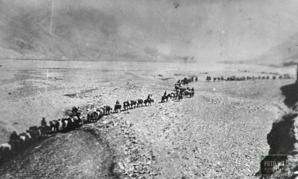 Караван экспедиции 1931 года на Хан-Тенгри