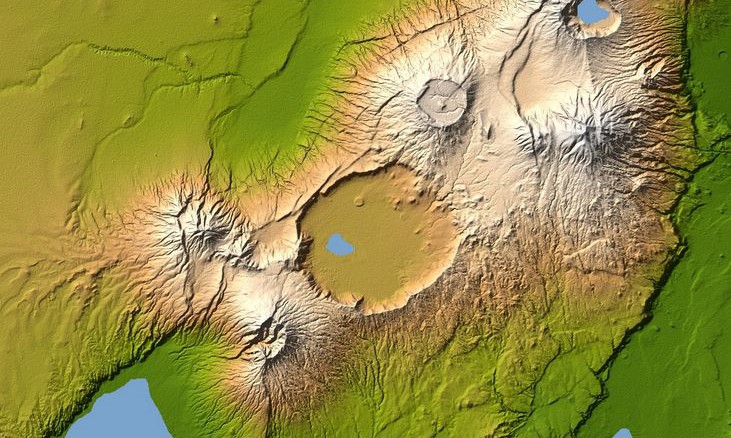 Топография региона Нгоронгоро